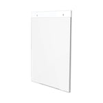 Classic Image Wall-Mount Sign Holder, Portrait, 8.5 x 11, Clear