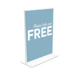 Classic Image Double-Sided Sign Holder, 8.5 x 11 Insert, Clear