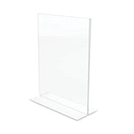 Classic Image Double-Sided Sign Holder, 8.5 x 11 Insert, Clear