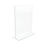 Classic Image Double-Sided Sign Holder, 8.5 x 11 Insert, Clear