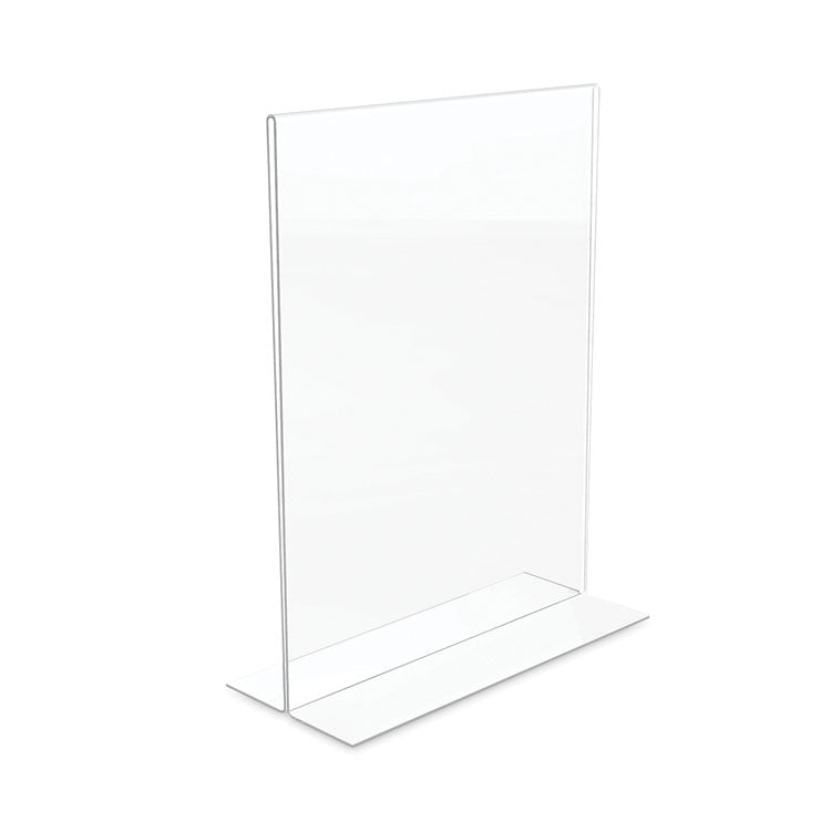 Classic Image Double-Sided Sign Holder, 8.5 x 11 Insert, Clear