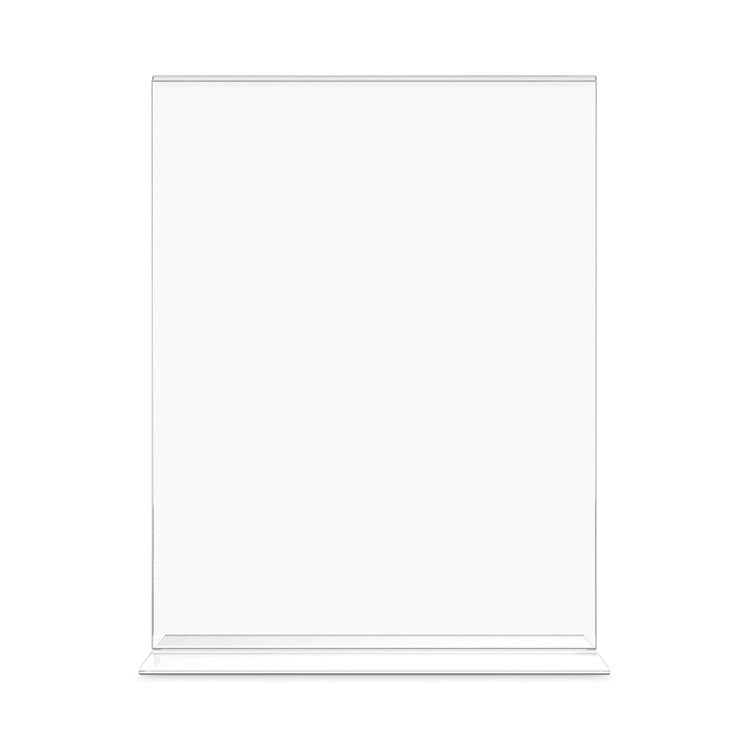 Classic Image Double-Sided Sign Holder, 8.5 x 11 Insert, Clear