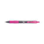 G2 Premium Breast Cancer Awareness Gel Pen, Retractable, Fine 0.7 mm, Black Ink, Smoke/Pink Barrel, 2/Pack