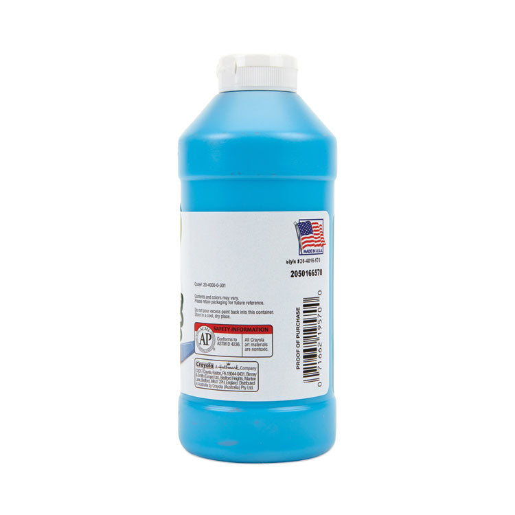 Portfolio Series Acrylic Paint, Brilliant Blue, 16 oz Bottle