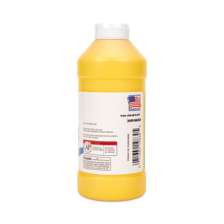 Portfolio Series Acrylic Paint, Brilliant Yellow, 16 oz Bottle