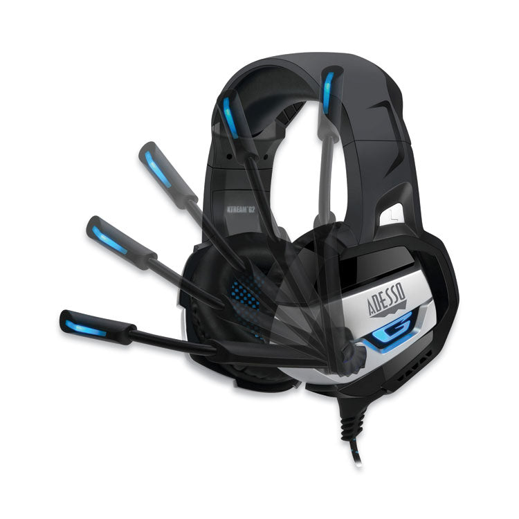 Xtream G2 Binaural Over The Head Headset, Black/Blue