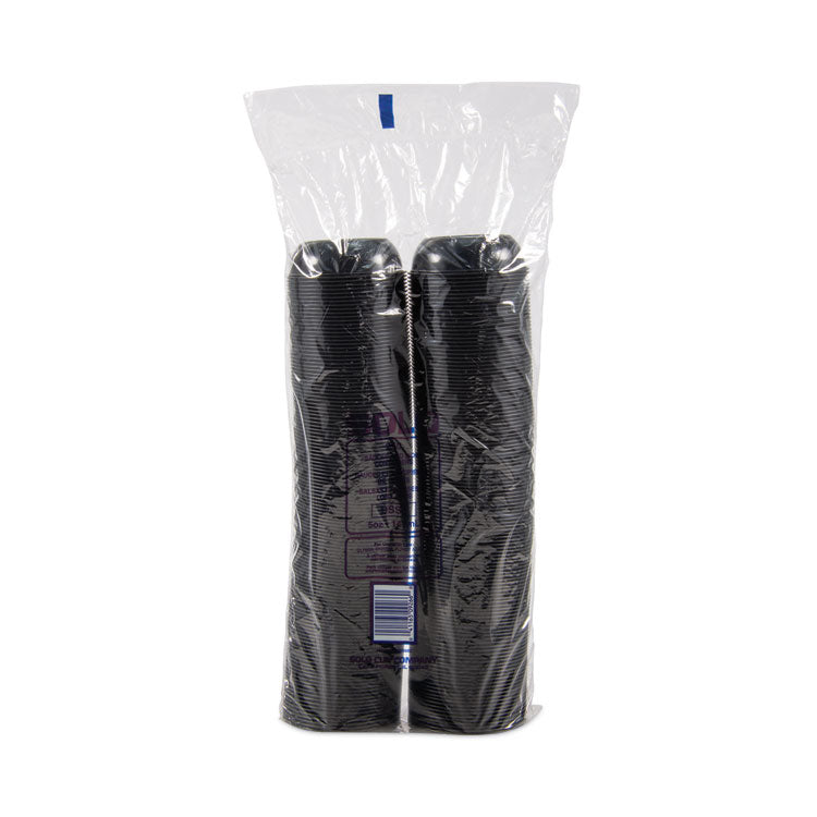 Polystyrene Portion Cups, 5.5 oz, Plastic, Black, 250/Bag, 10 Bags/Carton