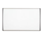ARC Frame Cubicle Board, Magnetic Dry Erase, 30" x 18", White Surface, Satin Aluminum Frame