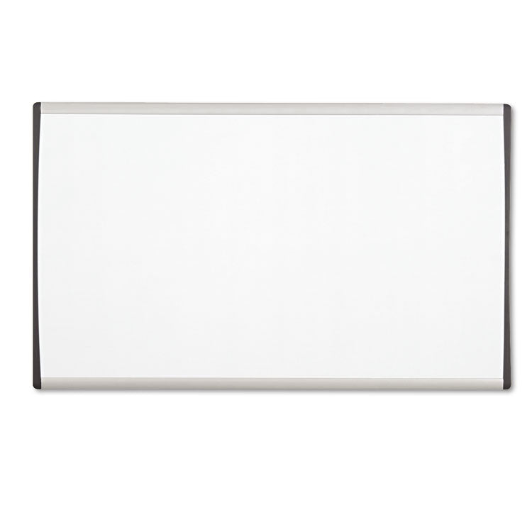 ARC Frame Cubicle Board, Magnetic Dry Erase, 30" x 18", White Surface, Satin Aluminum Frame