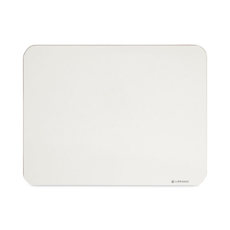 Single-Sided Dry Erase Lap Board, 12" x 9", White Surface