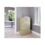 Lateral File Cabinet, 4 Letter/Legal/A4-Size File Drawers, Putty, 30 x 18.62 x 52.5