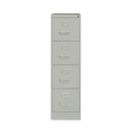 Four-Drawer Economy Vertical File, Letter-Size File Drawers, 15" x 26.5" x 52", Light Gray