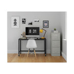 Three-Drawer Economy Vertical File, Letter-Size File Drawers, 15" x 22" x 40.19", Light Gray