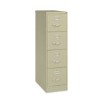 Four-Drawer Economy Vertical File, Letter-Size File Drawers, 15" x 26.5" x 52", Putty