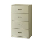 Lateral File Cabinet, 4 Letter/Legal/A4-Size File Drawers, Putty, 30 x 18.62 x 52.5