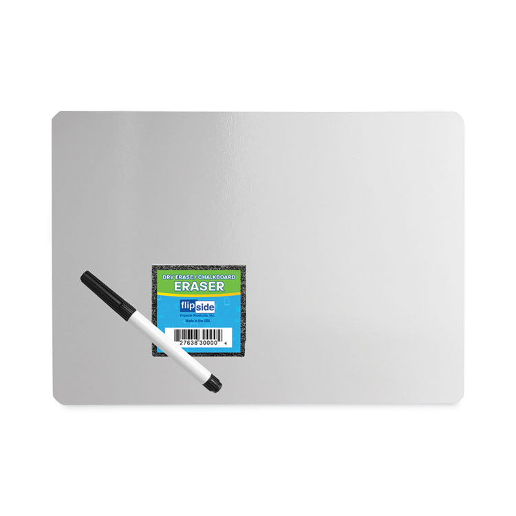 Dry Erase Board Set, 12" x 9", White Surface, 12/Pack