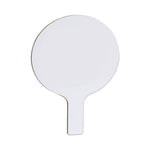 Dry Erase Paddle, 9" x 5", White Surface, 12/Pack