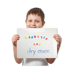 Magnetic Dry Erase Board Set, 12" x 9", White Surface, 12/Pack