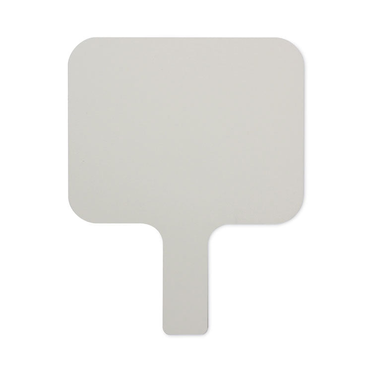 Dry Erase Paddle, 9.75" x 8", White Surface, 12/Pack