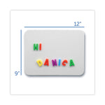 Magnetic Dry Erase Board Set, 12" x 9", White Surface, 12/Pack