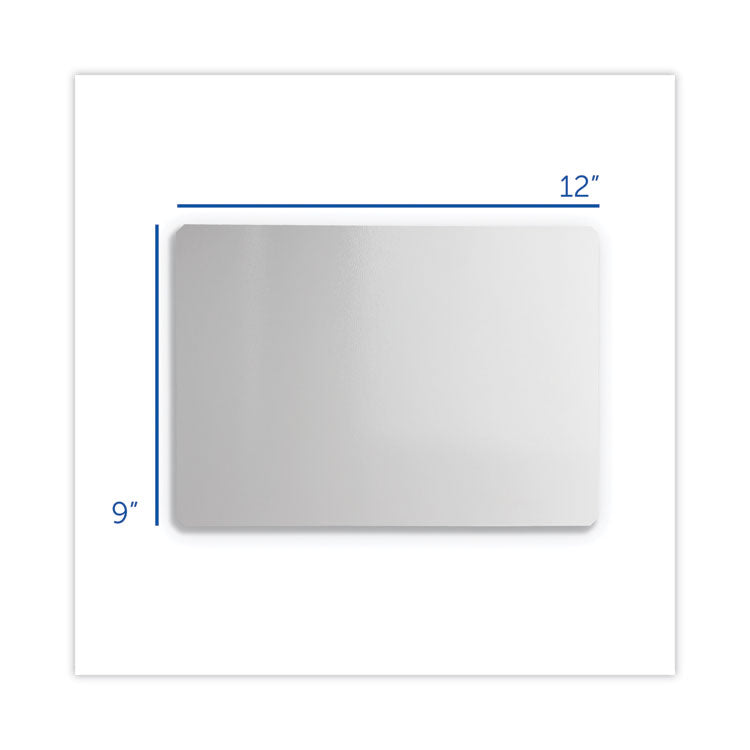 Dry Erase Board Set, 12" x 9", White Surface, 12/Pack