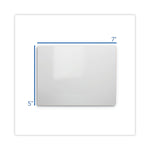 Two-Sided Dry Erase Board, 7" x 5", White Surface, 24/Pack