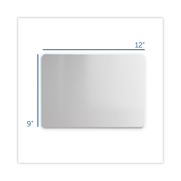Dry Erase Board, 12" x 9", White Surface, 12/Pack