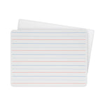 Two-Sided Red/Blue Ruled Dry Erase Board, 12" x 9", White Surface, 12/Pack