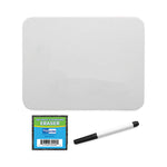 Magnetic Dry Erase Board Set, 12" x 9", White Surface, 12/Pack