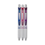 EnerGel Pearl Gel Pen, Retractable, Medium 0.7 mm, Assorted Ink and Barrel Colors, 3/Pack