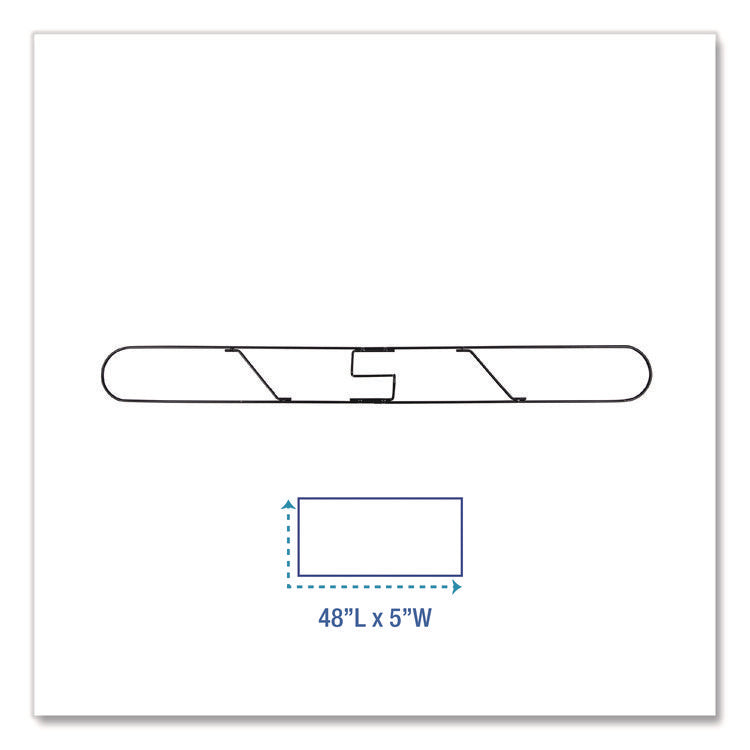 Clip-On Dust Mop Frame, 48w X 5d, Zinc Plated