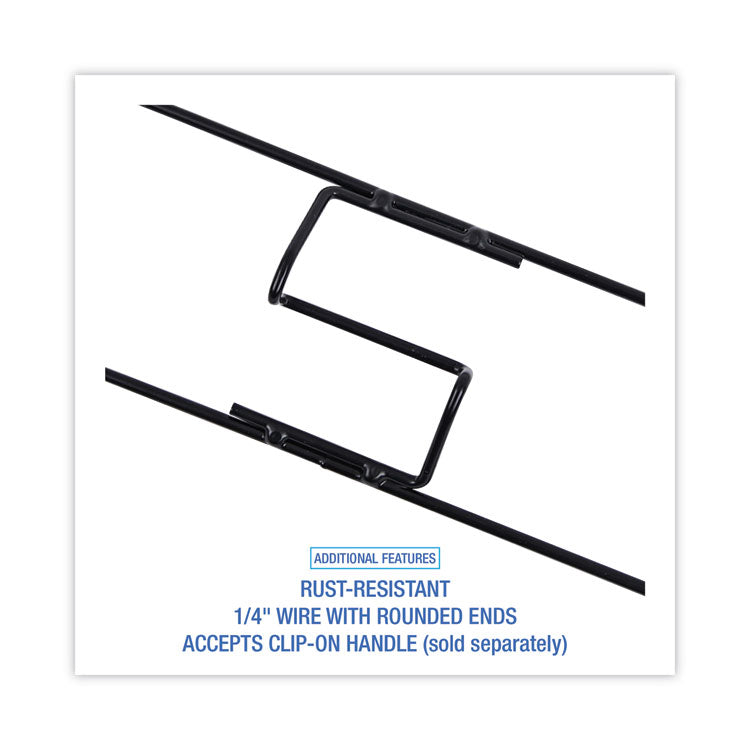 Clip-On Dust Mop Frame, 60w X 5d, Zinc Plated