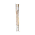 Handle/Deck Mops, #12 White Cotton Head, 48" Natural Wood Handle, 6/Pack