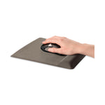 Ergonomic Memory Foam Wrist Rest with Attached Mouse Pad, 8.25 x 9.87, Black