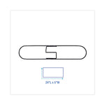 Clip-On Dust Mop Frame, 24w X 5d, Zinc Plated