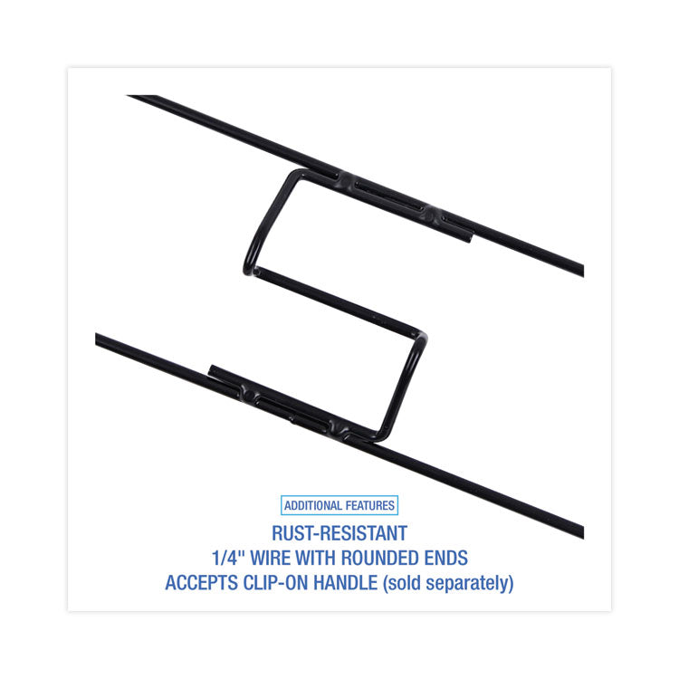 Clip-On Dust Mop Frame, 24w X 5d, Zinc Plated