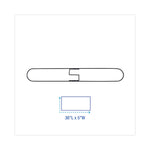 Clip-On Dust Mop Frame, 36w X 5d, Zinc Plated