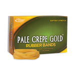 Pale Crepe Gold Rubber Bands, Size 64, 0.04" Gauge, Golden Crepe, 1 lb Box, 490/Box
