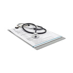 Antimicrobial Non-Latex Rubber Bands, Size 33, 0.04" Gauge, Cyan Blue, 4 Oz Box, 180/box