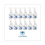 Natural Glass Cleaner, Unscented, 32 oz Trigger Spray Bottle, 12/Carton