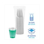 Translucent Plastic Cold Cups, 12 oz, 50/Sleeve, 20 Sleeves/Carton