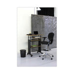 Metro Collection Extended-Height Chair, Supports Up To 250 Lb, 23" To 33" Seat Height, Black Seat/back, Chrome Base