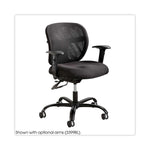 Vue Intensive-Use Mesh Task Chair, Supports Up To 500 Lb, 18.5" To 21" Seat Height, Black Vinyl Seat/back, Black Base