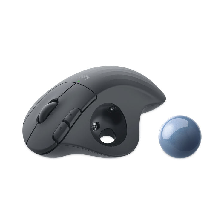 Ergo M575 Trackball, 32.8 ft Wireless Range, Right Hand Use, Graphite
