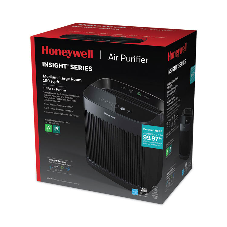 InSight HEPA Air Purifier HPA5100B, 190 sq ft Room Capacity, Black