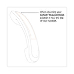 Standard Telephone Shoulder Rest, 2.63 x 7.5 x 2.25, Ivory