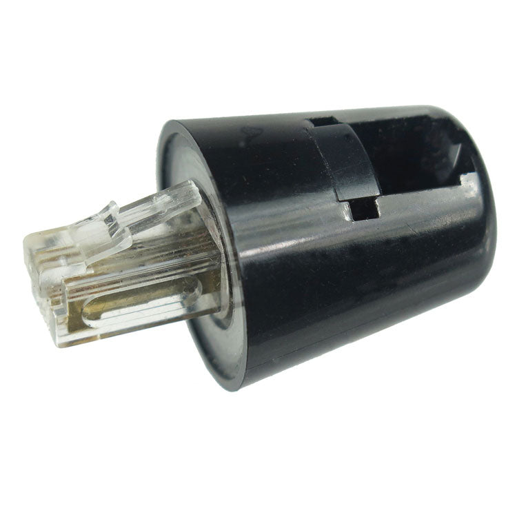 Twisstop Detangler With Coiled, 25-Foot Phone Cord, Black