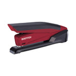 InPower One-Finger 3-in-1 Desktop Stapler, 20-Sheet Capacity, Red/Black