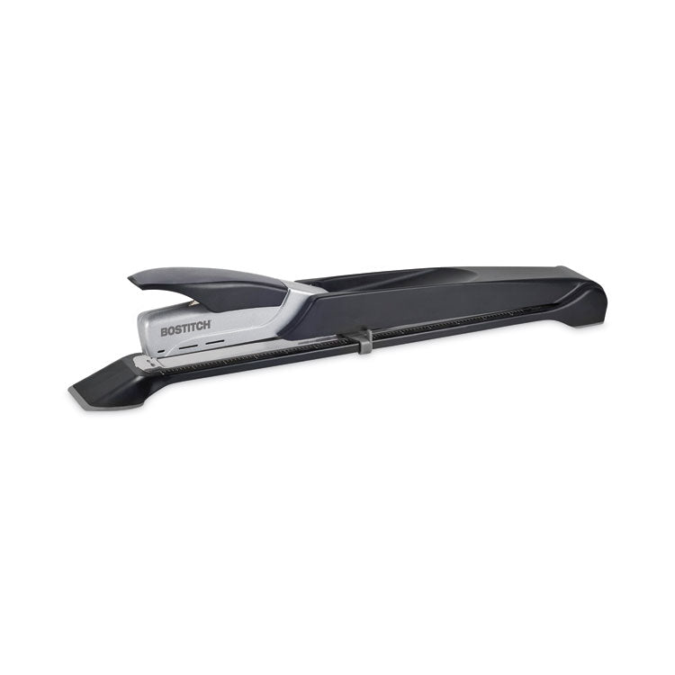 Long Reach Stapler, 25-Sheet Capacity, 12" Throat, Black/silver