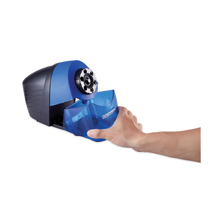 Quietsharp 6 Classroom Electric Pencil Sharpener, Ac-Powered, 6.13 X 10.69 X 9, Blue